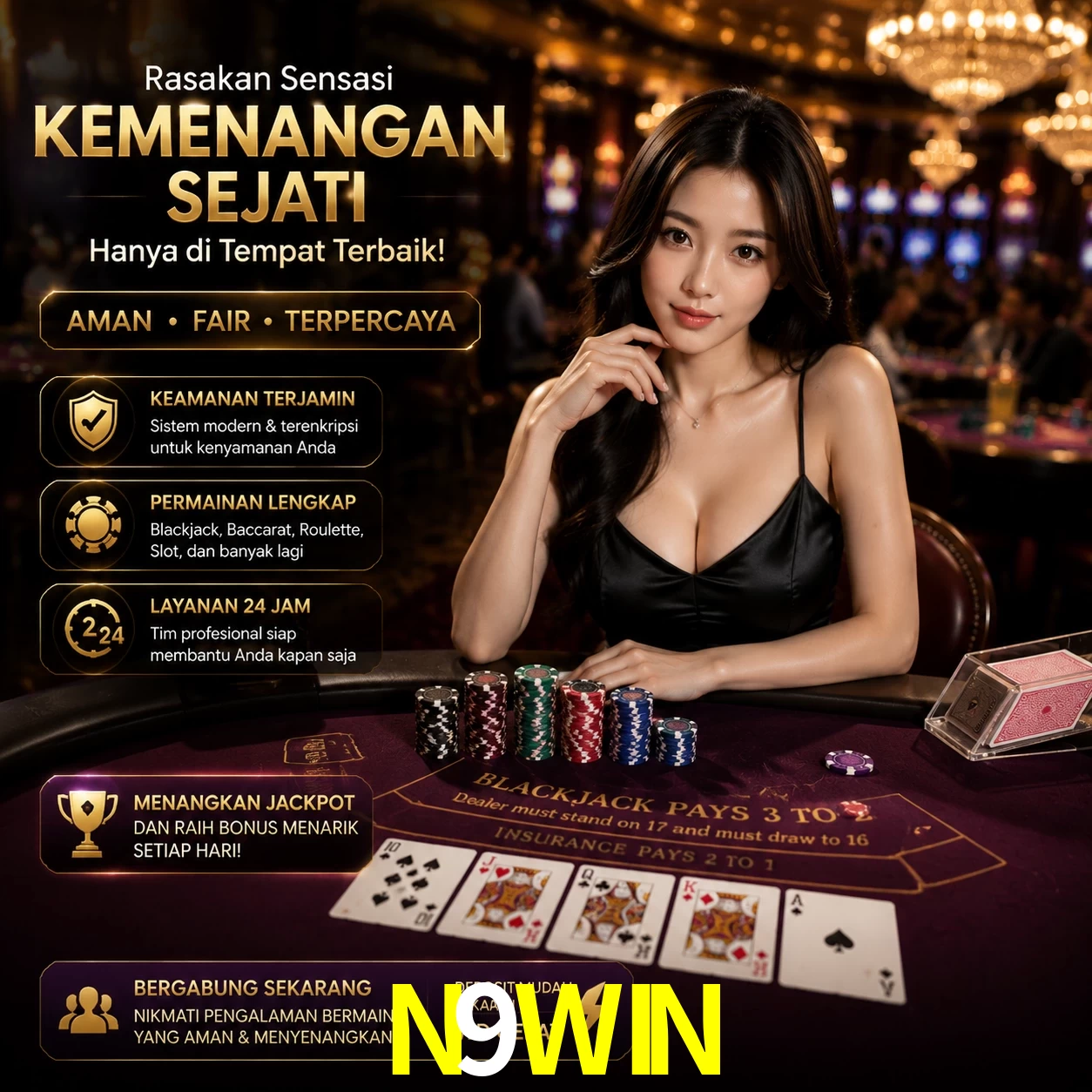 Bônus exclusivos membros VIP N9WIN